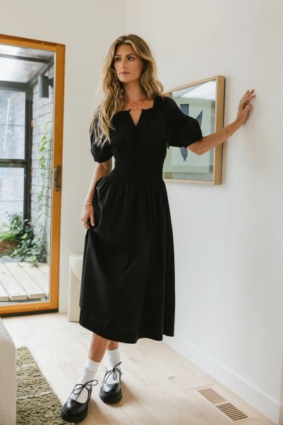 Women Bohme Jaxie Midi Dress In Black Personalized Dresses Black