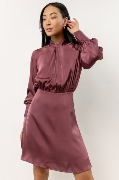 Bohme Women Dresses Purple Promo Wynter Mini Dress In Purple - Final Sale