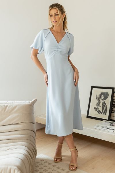 Dresses Bohme Violetta Midi Dress Women Blue Cheap