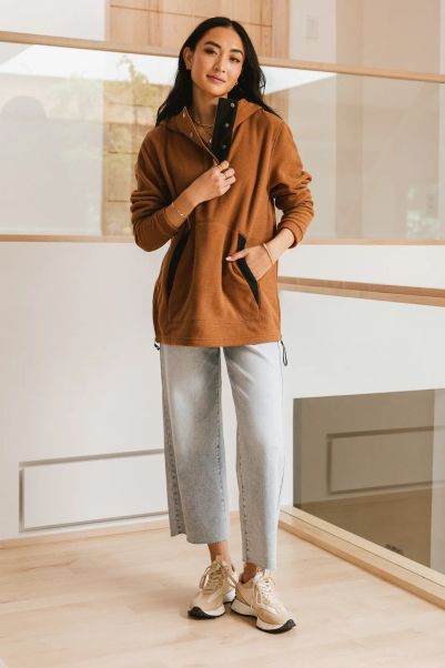 Aiden Fleece Pullover Reliable Outerwear Bohme Camel Women