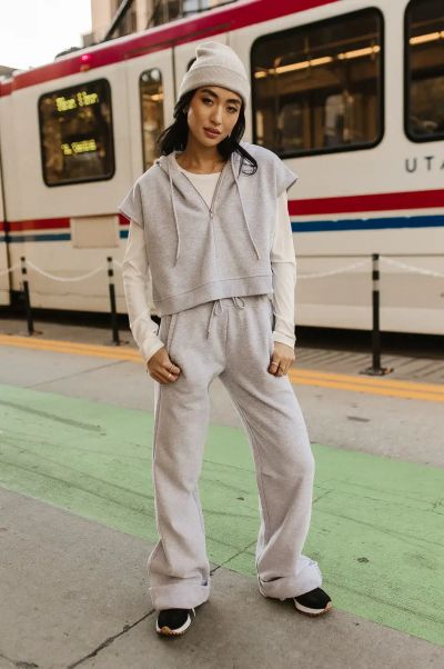 Amy Sweatpants In Grey Top-Notch Grey Loungewear Bohme Women