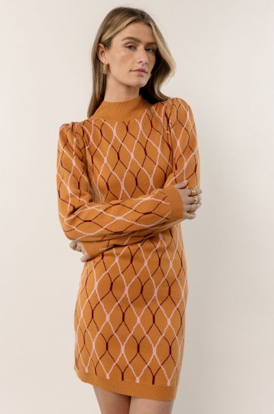 Lola Sweater Dress - Final Sale Copper Bohme Women Custom Sweaters