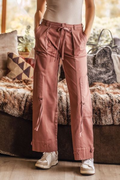 Latest Mauve Savannah Cargo Pants In Mauve Pants Women Bohme