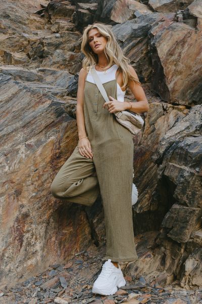 Fashionable Women Green Bohme Jumpsuits & Overalls Mackenzie Jumpsuit In Green