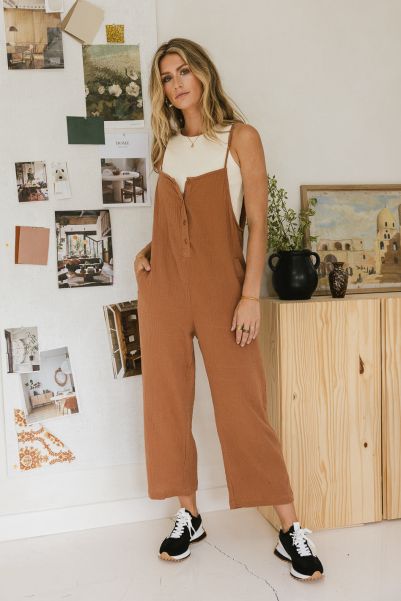 Rust Bohme Women Limited Time Offer Jumpsuits & Overalls Mackenzie Jumpsuit In Rust