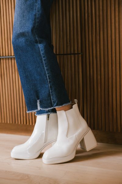 Shoes Innovative Women Fallon Heeled Boots In Off White Off White Bohme
