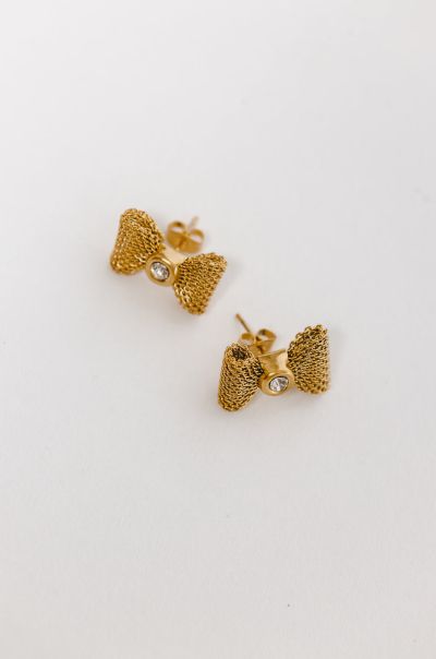 Buy Charli Bow Earrings Gold Jewelry Women Bohme