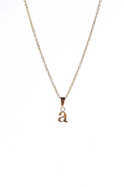 Women Jewelry Gold Bohme Handcrafted Nella Initial Necklace